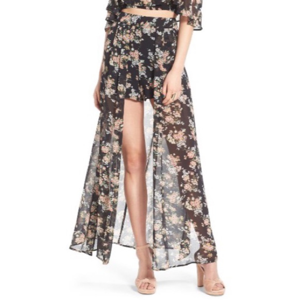 Floral Maxi Short/Skirt